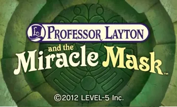 Professor Layton and the Miracle Mask (Usa) screen shot title